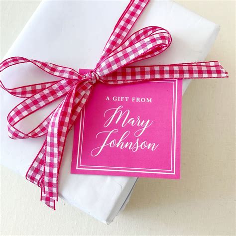 custom gift tags stickers